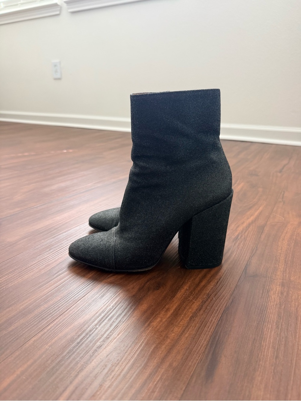 Dries Van Noten Black Block Heel Ankle Boots